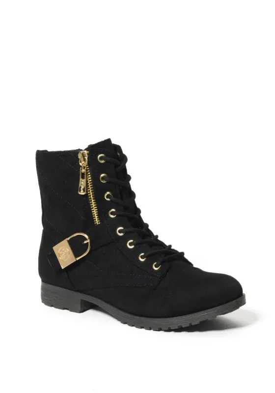 Wandell Logo Ankle Boots sold by Bebe