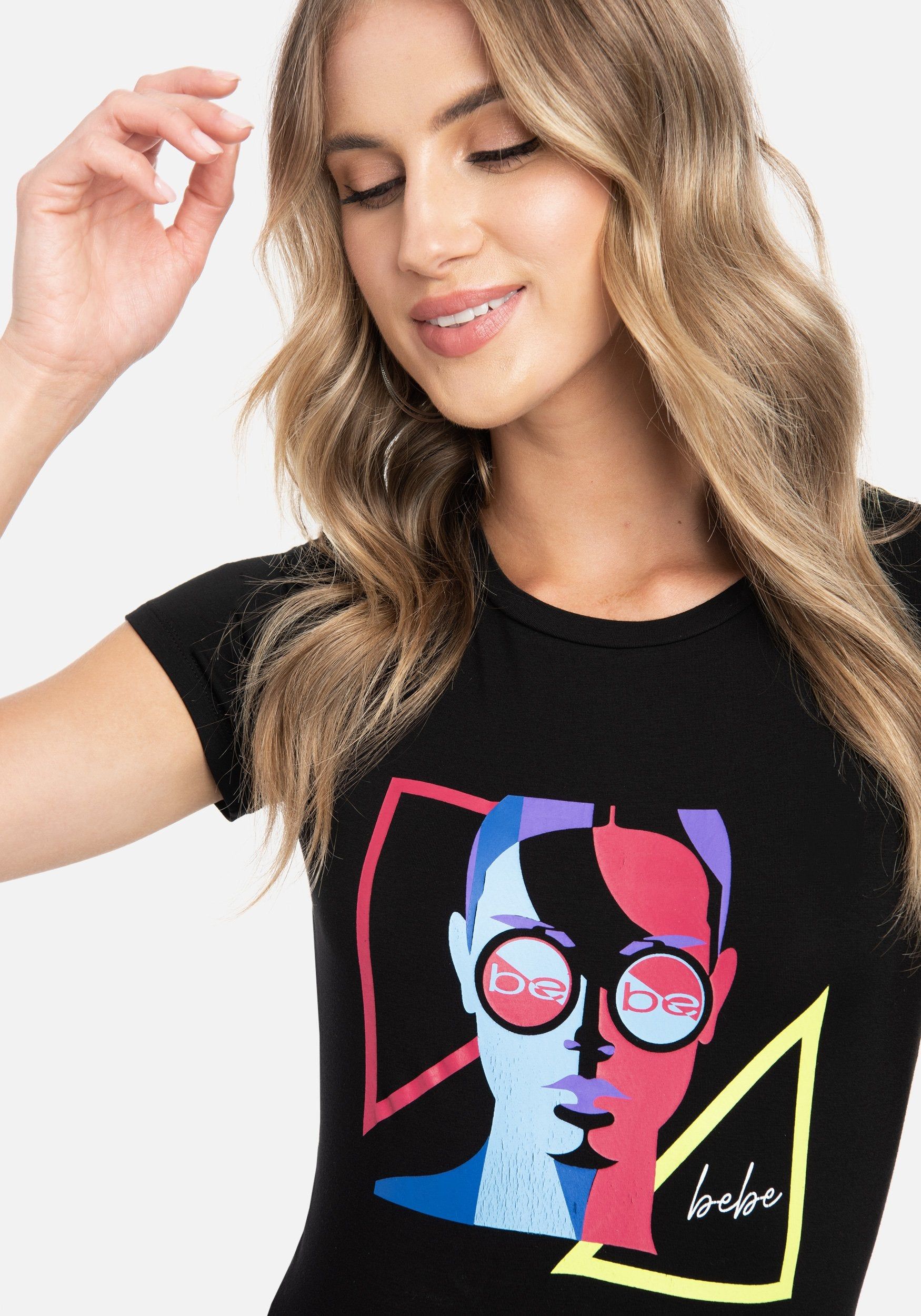 Bebe Logo Face Screen Tee sold by Bebe product image thumbnail 4