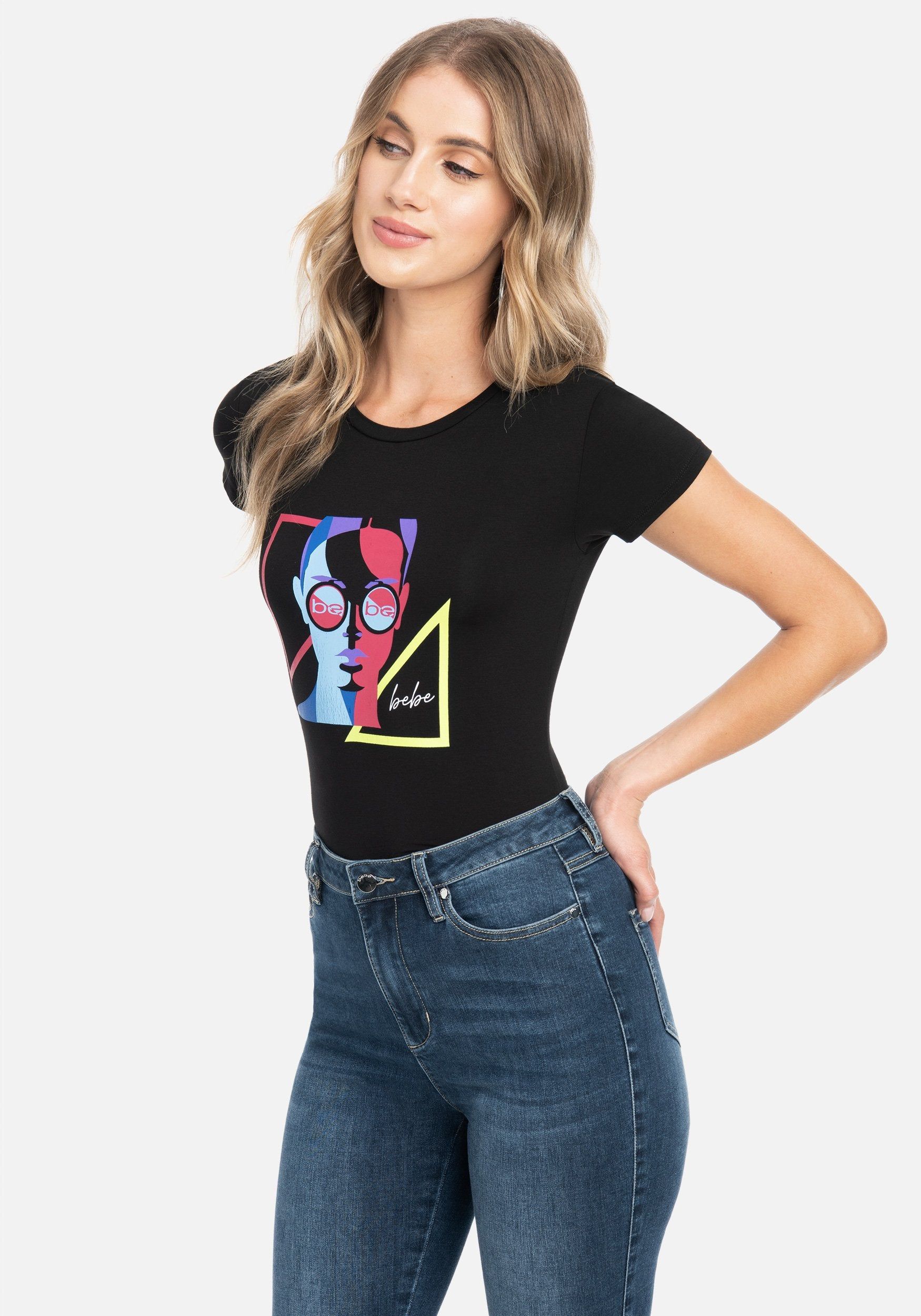 Bebe Logo Face Screen Tee sold by Bebe product image thumbnail 2