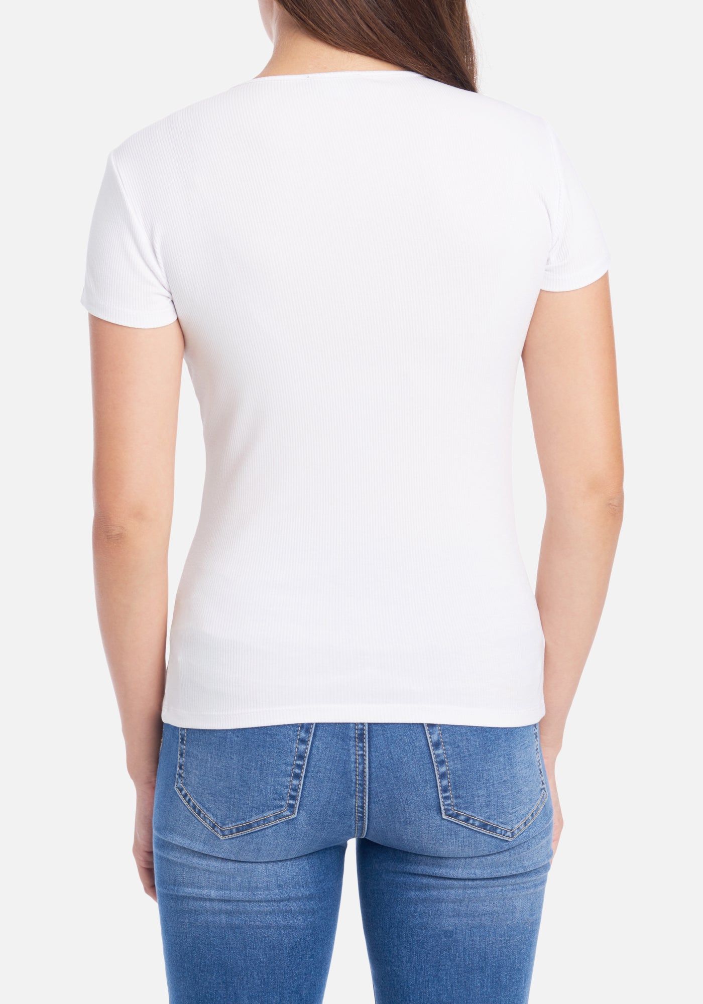 Bebe Logo Interlock Rib Tee sold by Bebe product image thumbnail 2