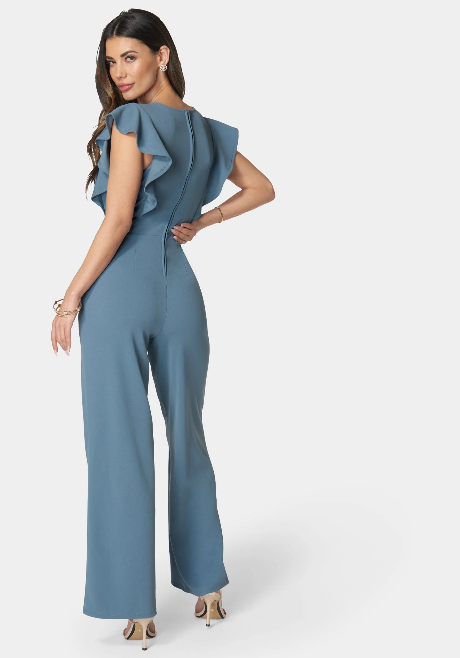 Flutter Sleeve Core Jumpsuit sold by Bebe product image thumbnail 3