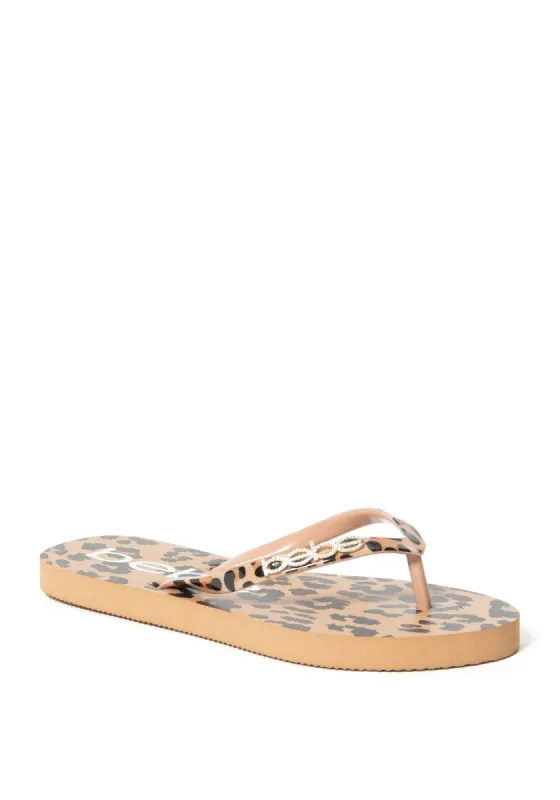 Tristine Logo Flip Flops sold by Bebe