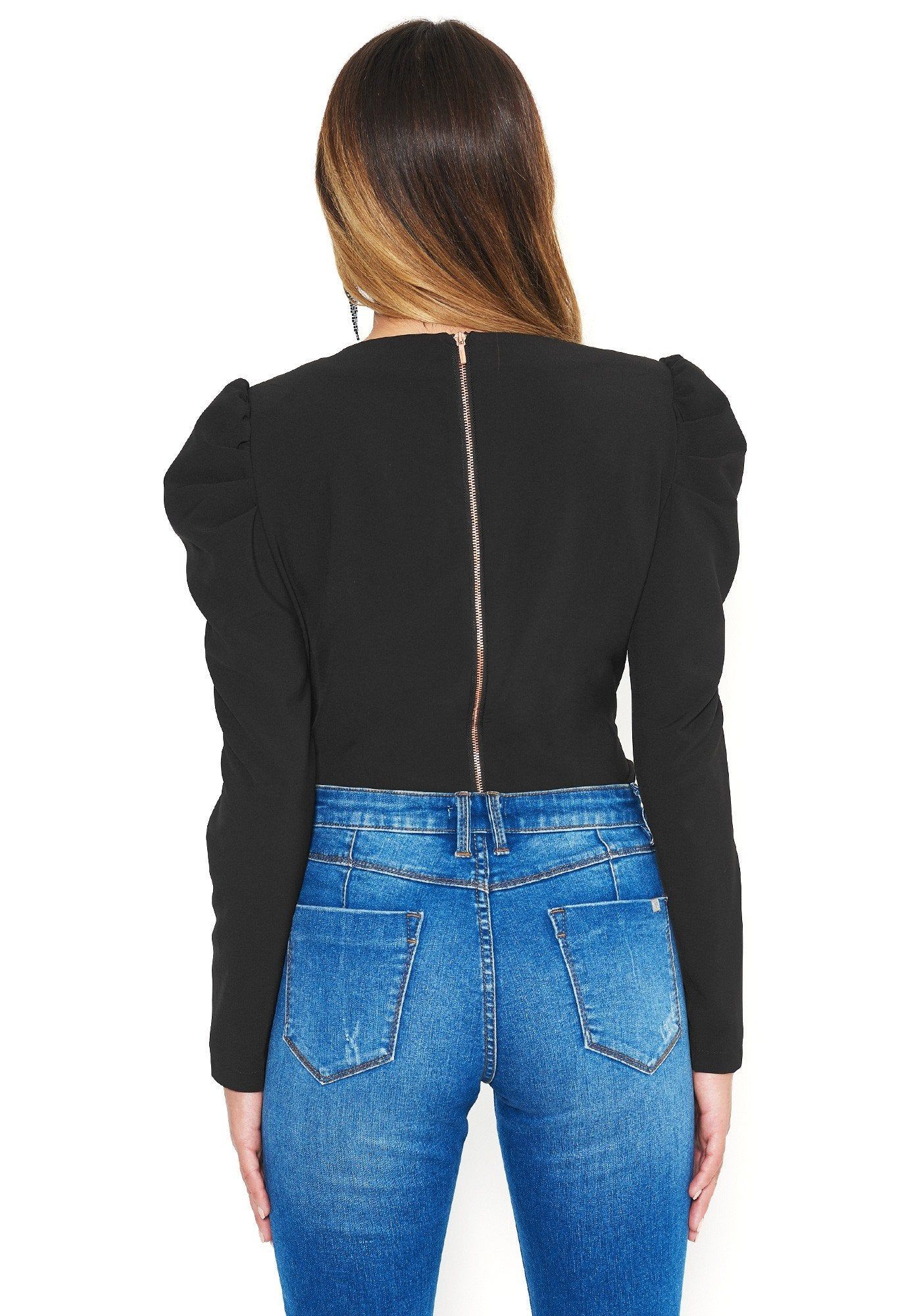 Puff Sleeve Bodysuit sold by Bebe product image thumbnail 3