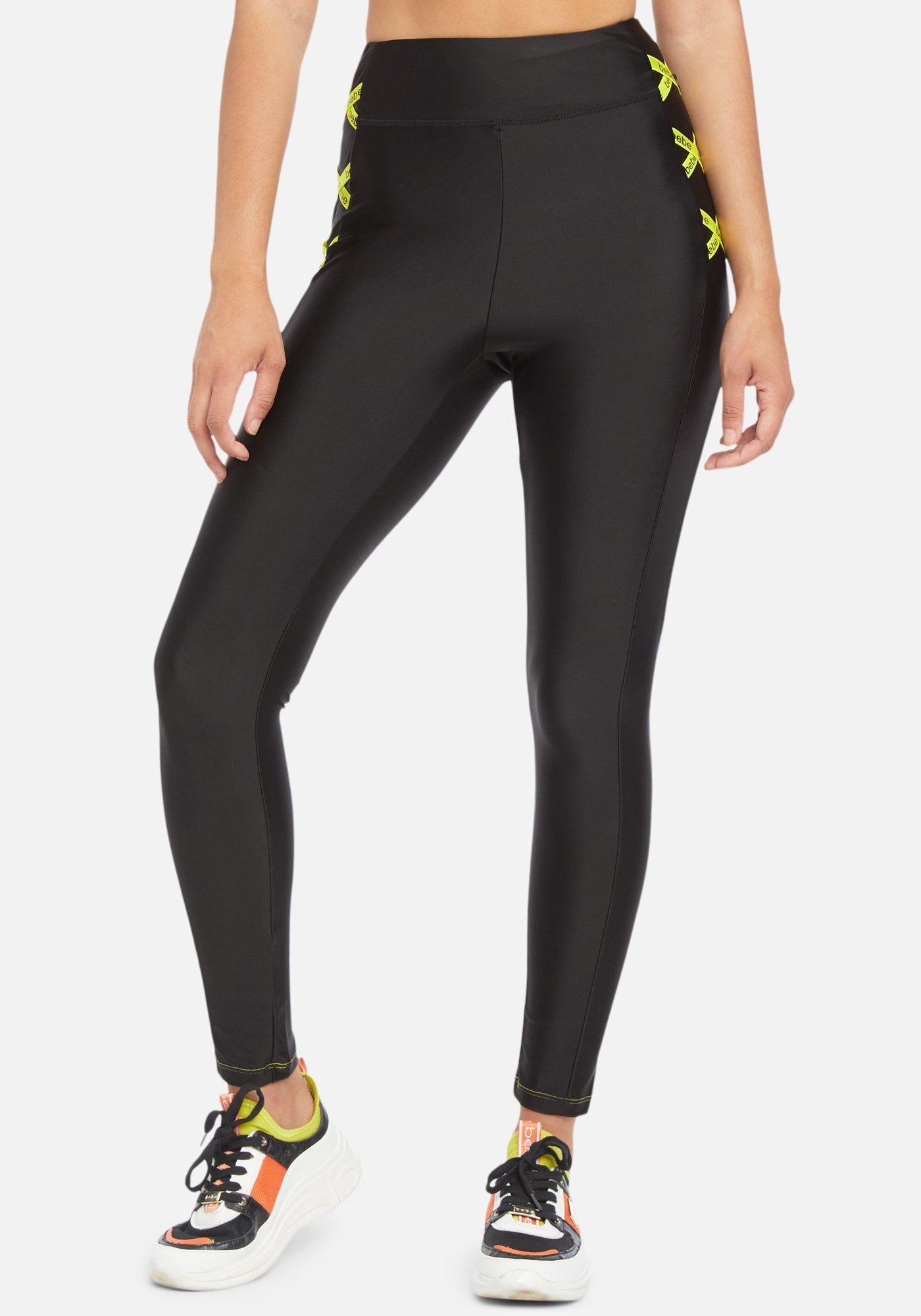 Contrast Stitch Lace Up Legging sold by Bebe