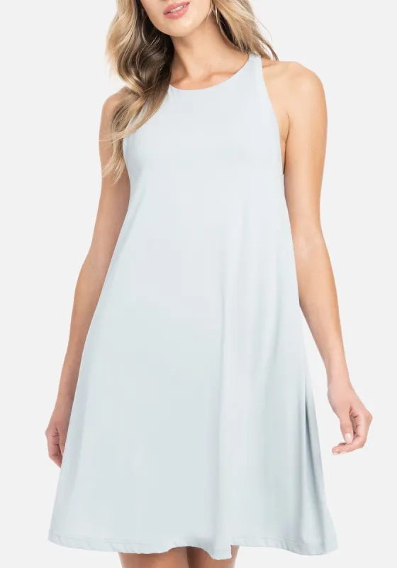 A-Line Halter Luxe Dress sold by Bebe