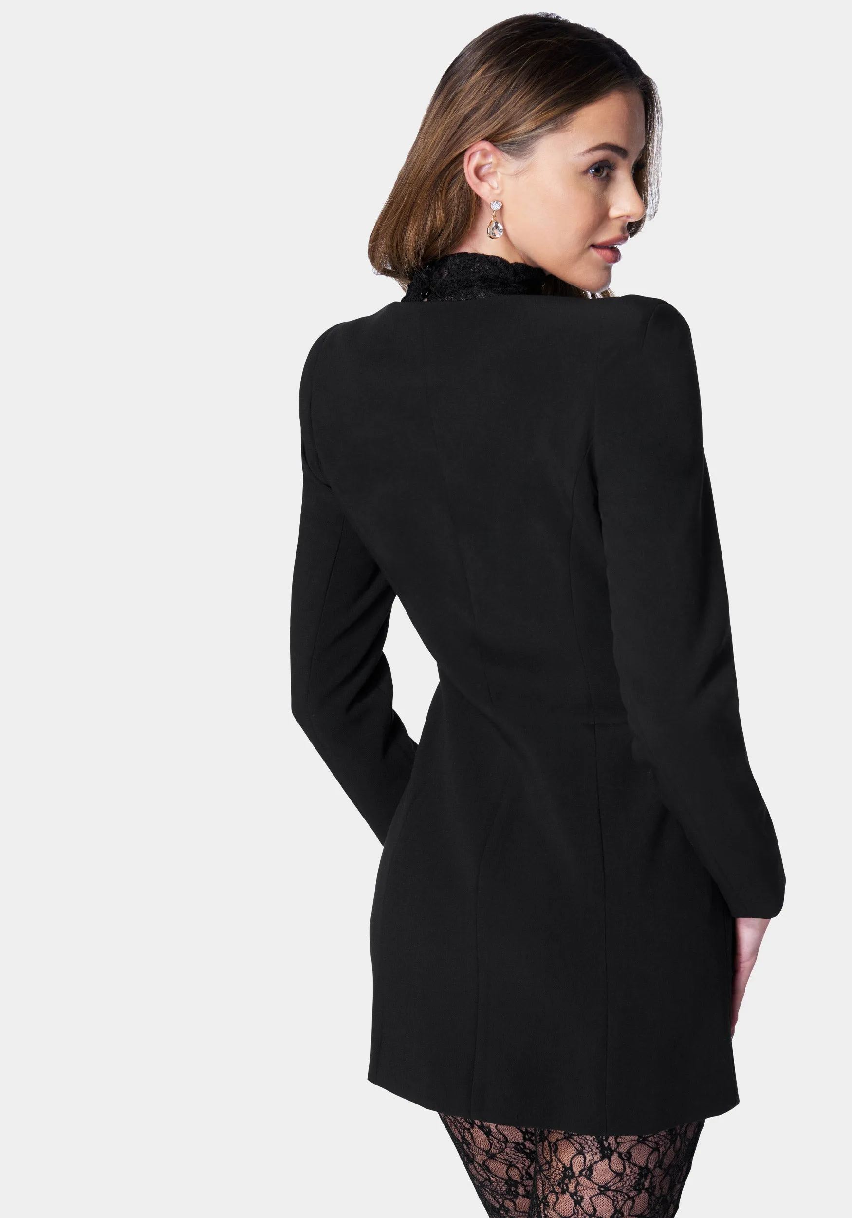 Open Neck Tailored Blazer sold by Bebe product image thumbnail 3