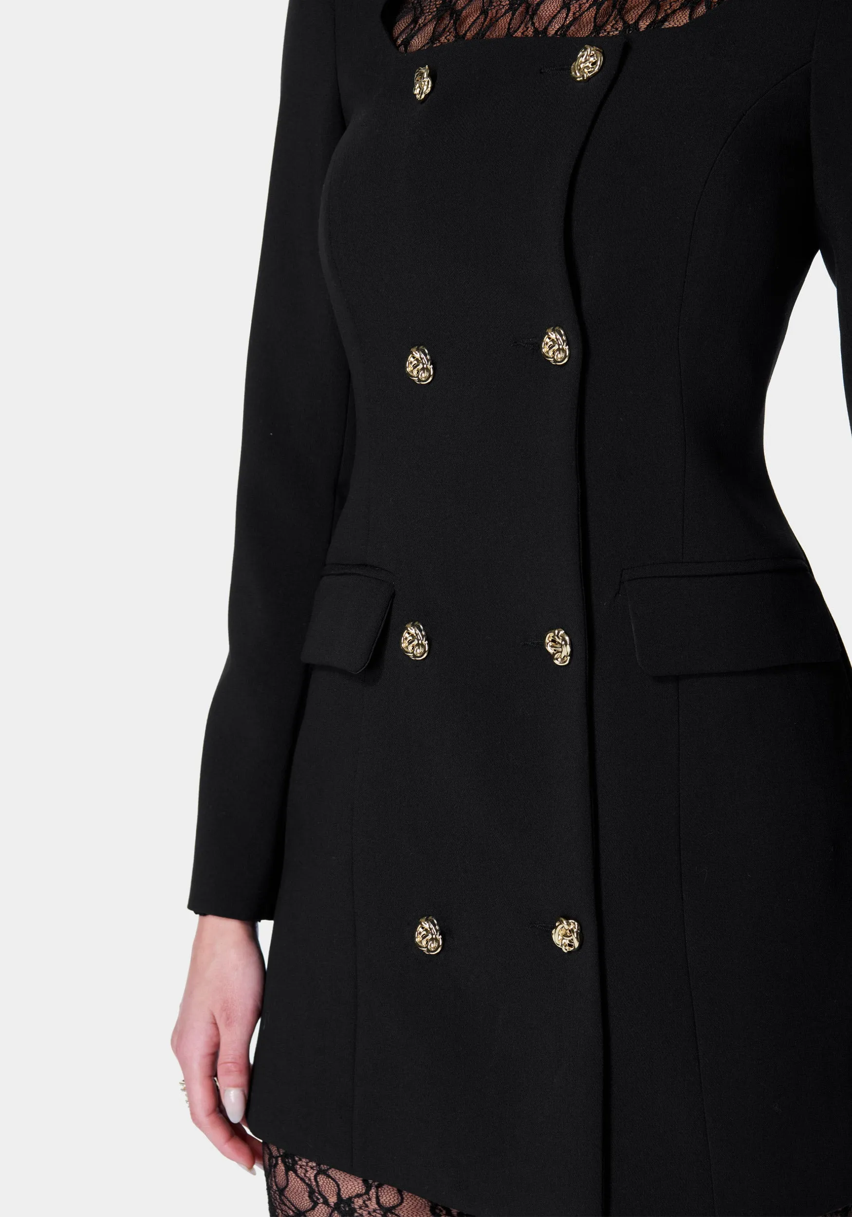 Open Neck Tailored Blazer sold by Bebe product image thumbnail 4