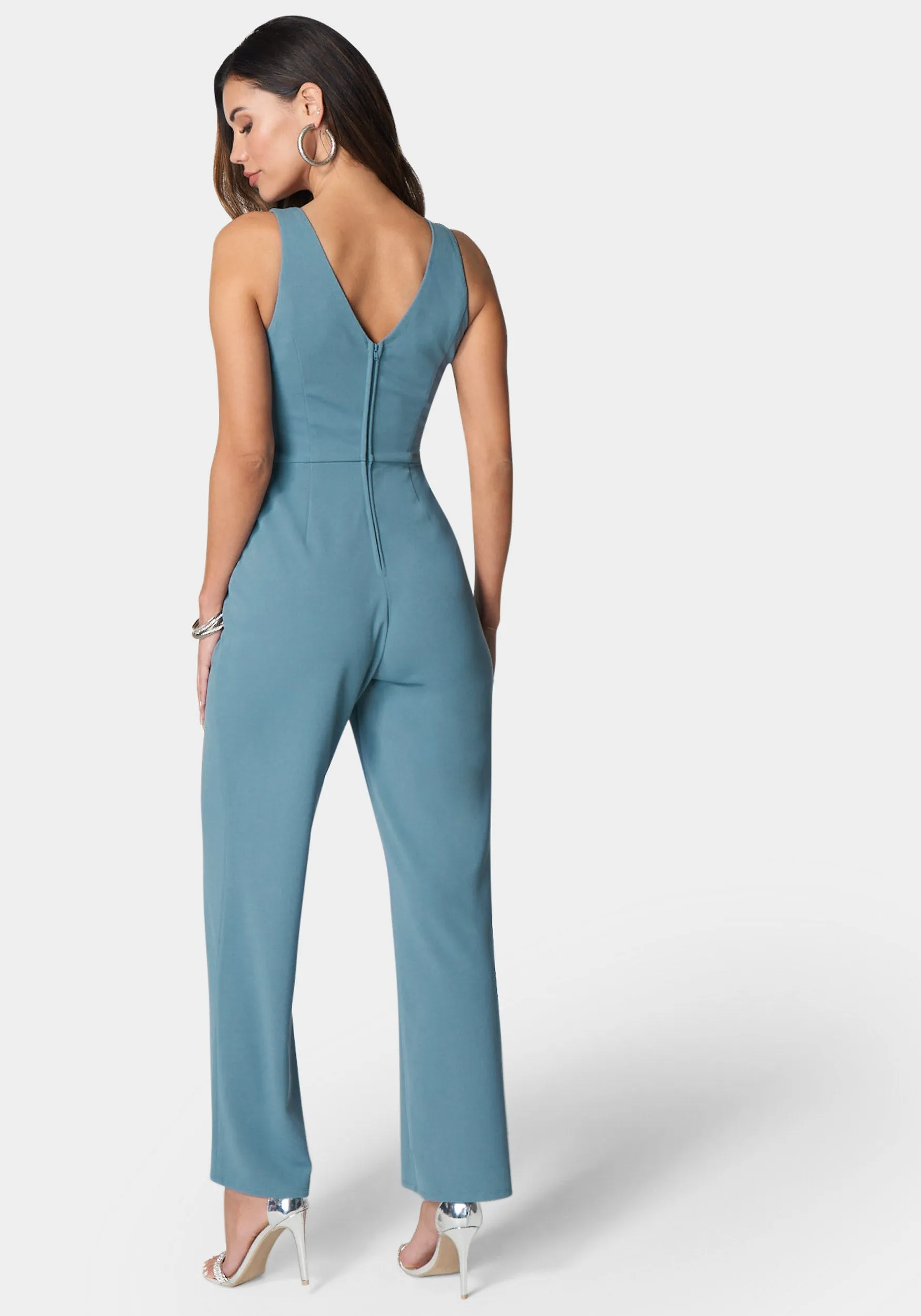 V Neck Core Jumpsuit sold by Bebe product image thumbnail 3