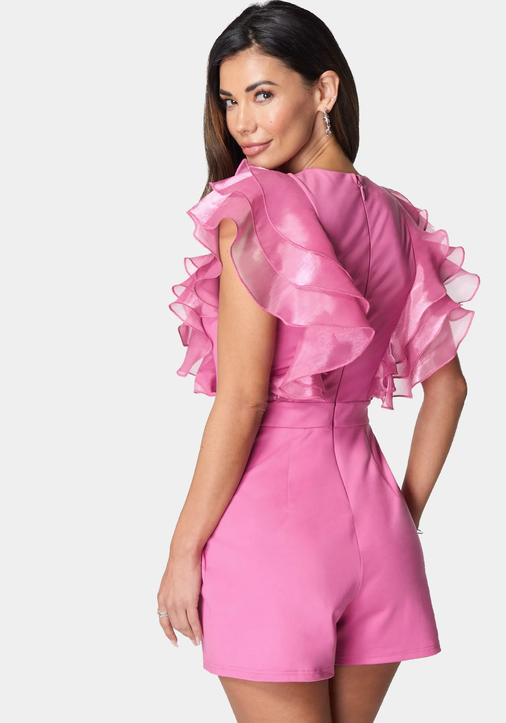 Organza Ruffle Romper sold by Bebe product image thumbnail 3
