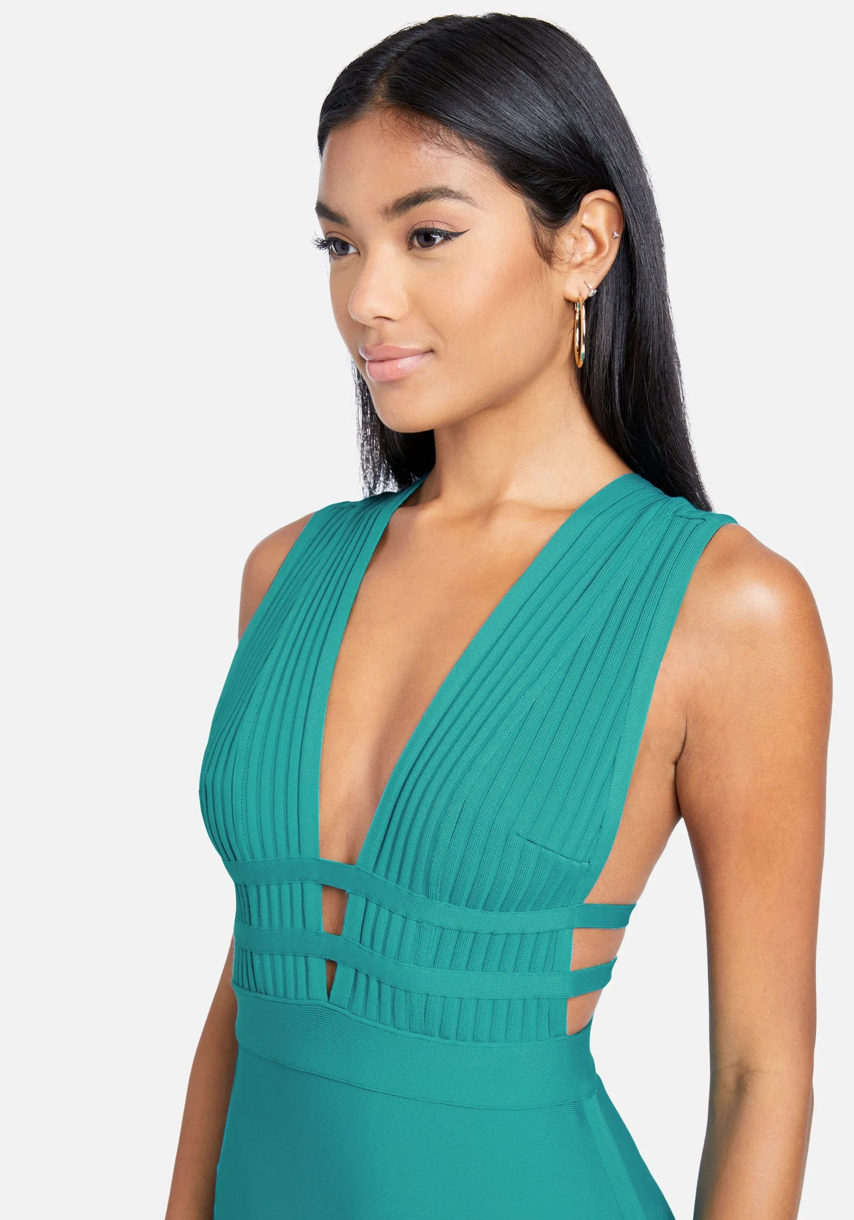 Plunge Neck Bandage Dress sold by Bebe product image thumbnail 4