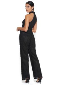 Embroidered Lace Jumpsuit sold by Bebe