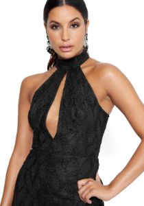 Embroidered Lace Jumpsuit sold by Bebe