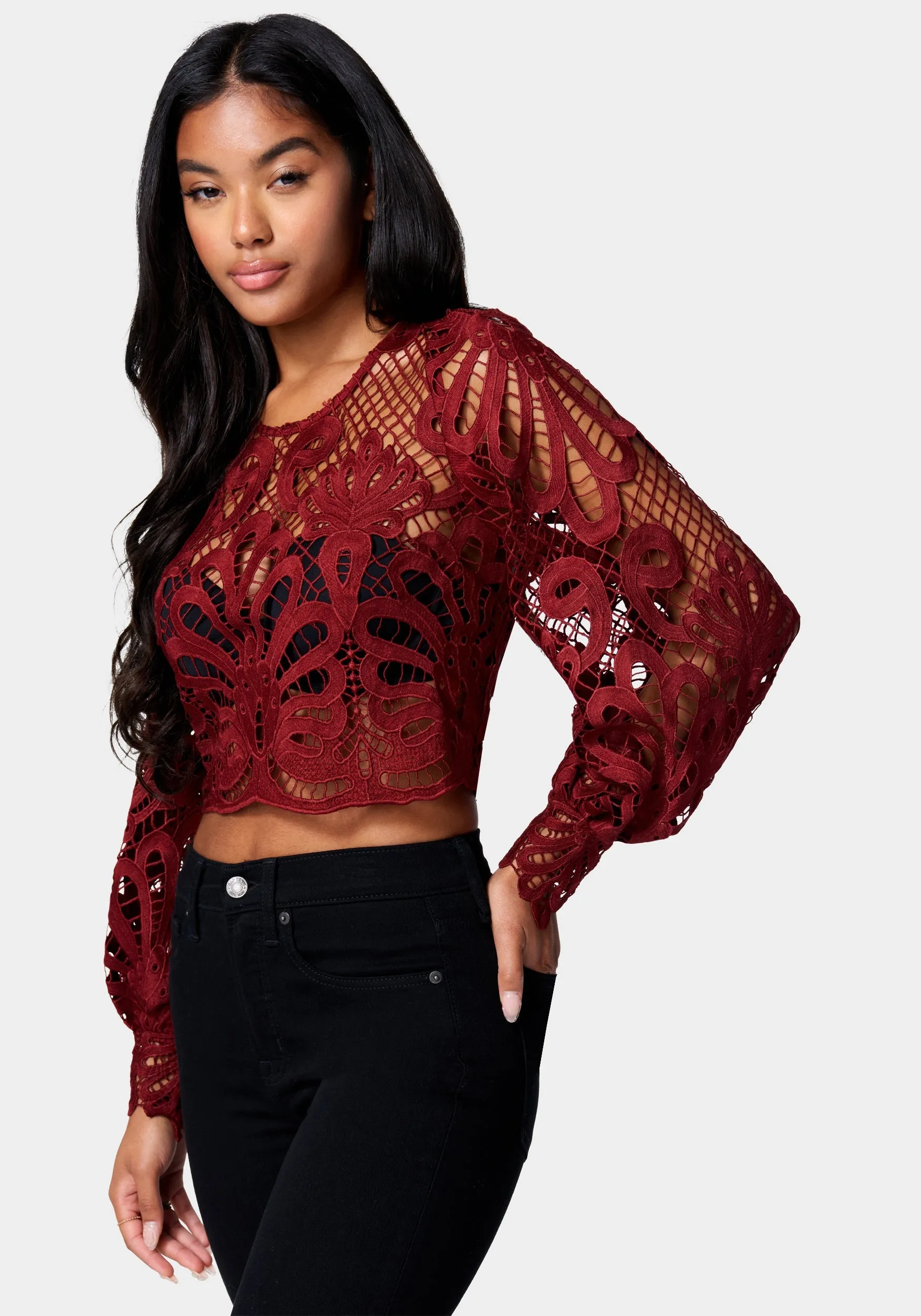 Placement Lace Blouse sold by Bebe product image thumbnail 2