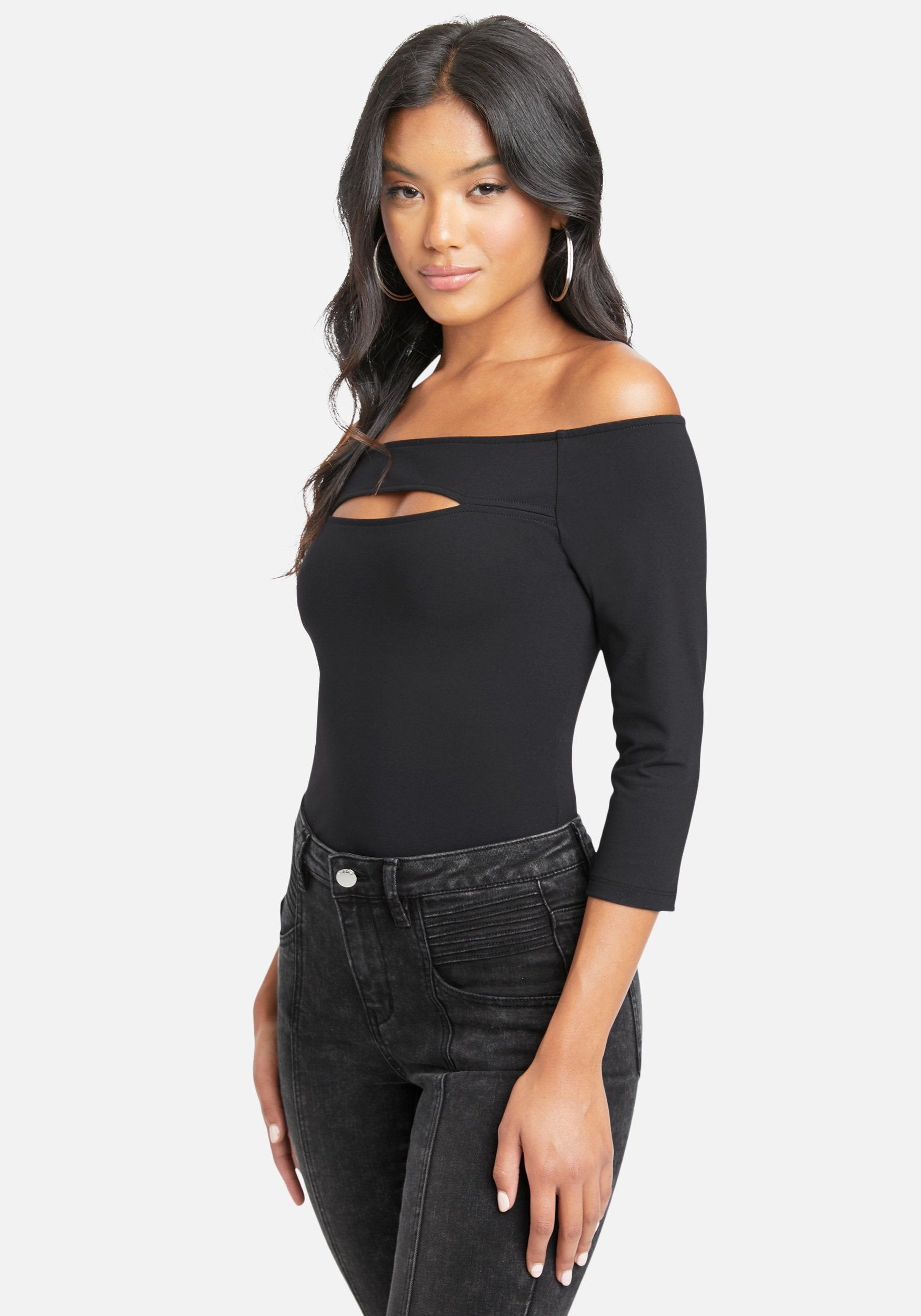 Front Cutout 3/4 Sleeve Knit sold by Bebe product image thumbnail 2