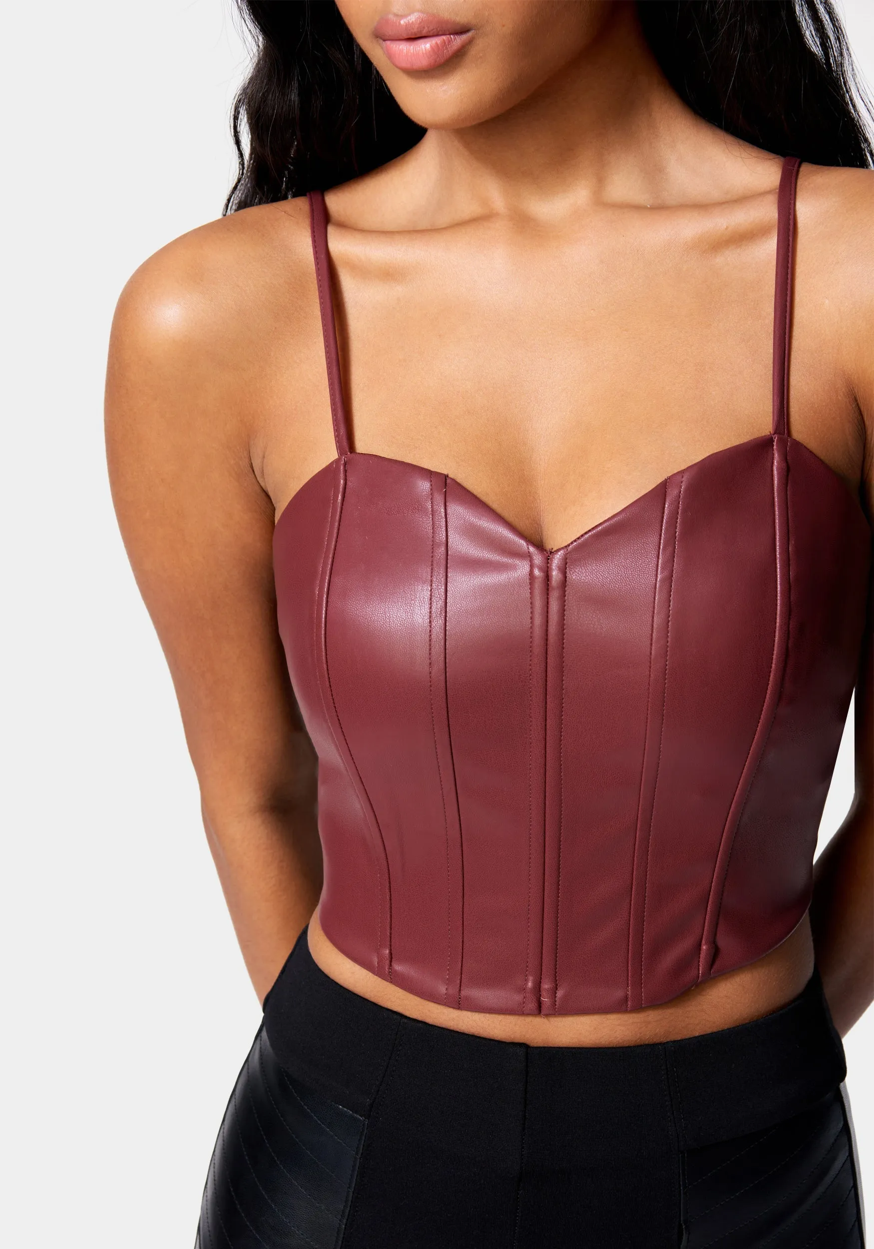 Vegan Leather Bustier sold by Bebe product image thumbnail 4