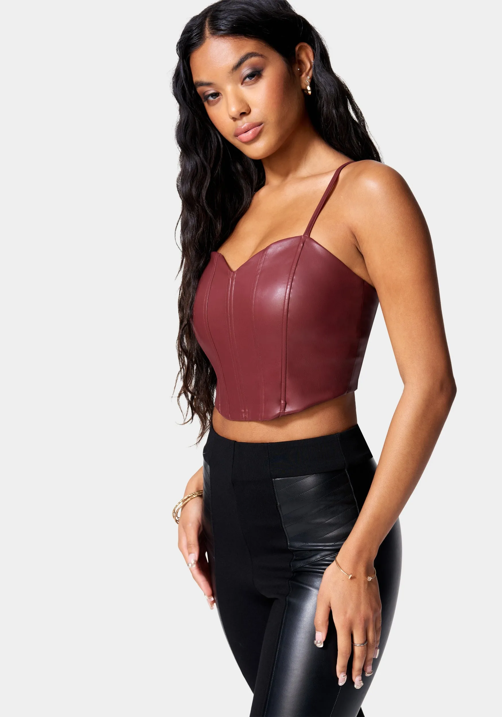 Vegan Leather Bustier sold by Bebe product image thumbnail 2