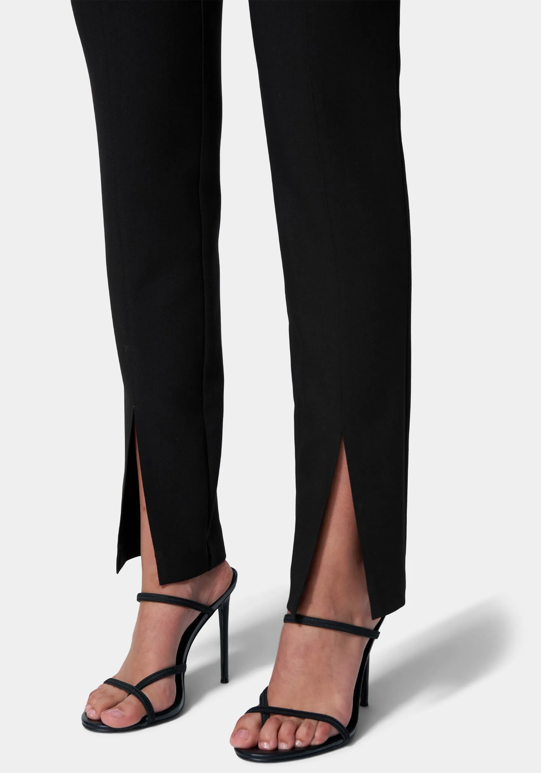 Front Slit Slim Leg Woven Pant sold by Bebe product image thumbnail 4