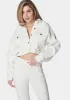 Dropped Shoulder D Ring Detail Oversized Denim Jacket sold by Bebe