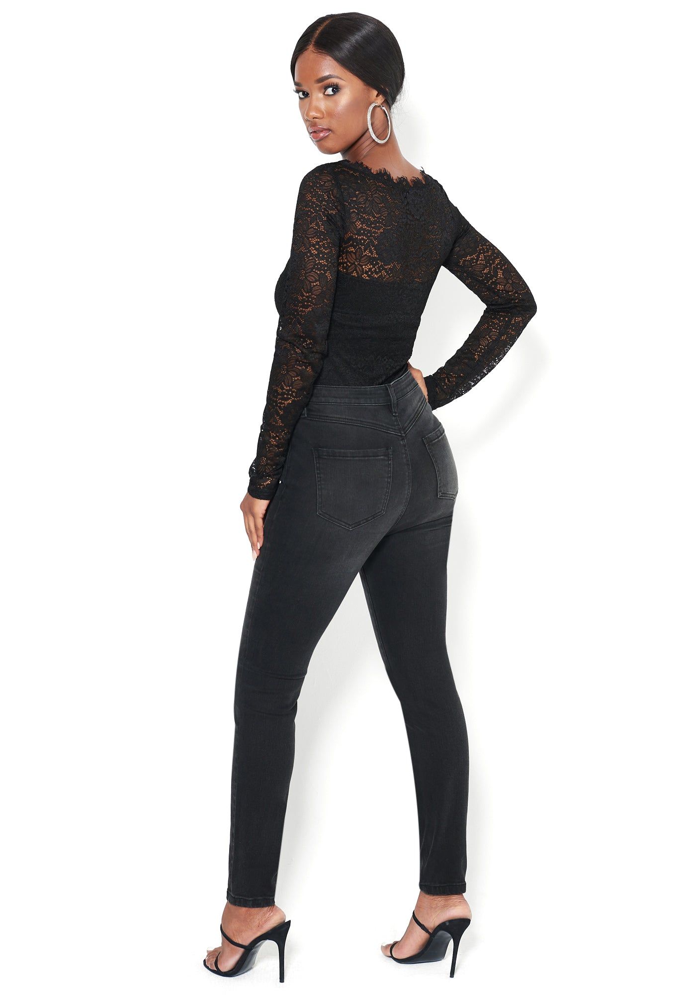 High Waist Skinny Jeans sold by Bebe product image thumbnail 3