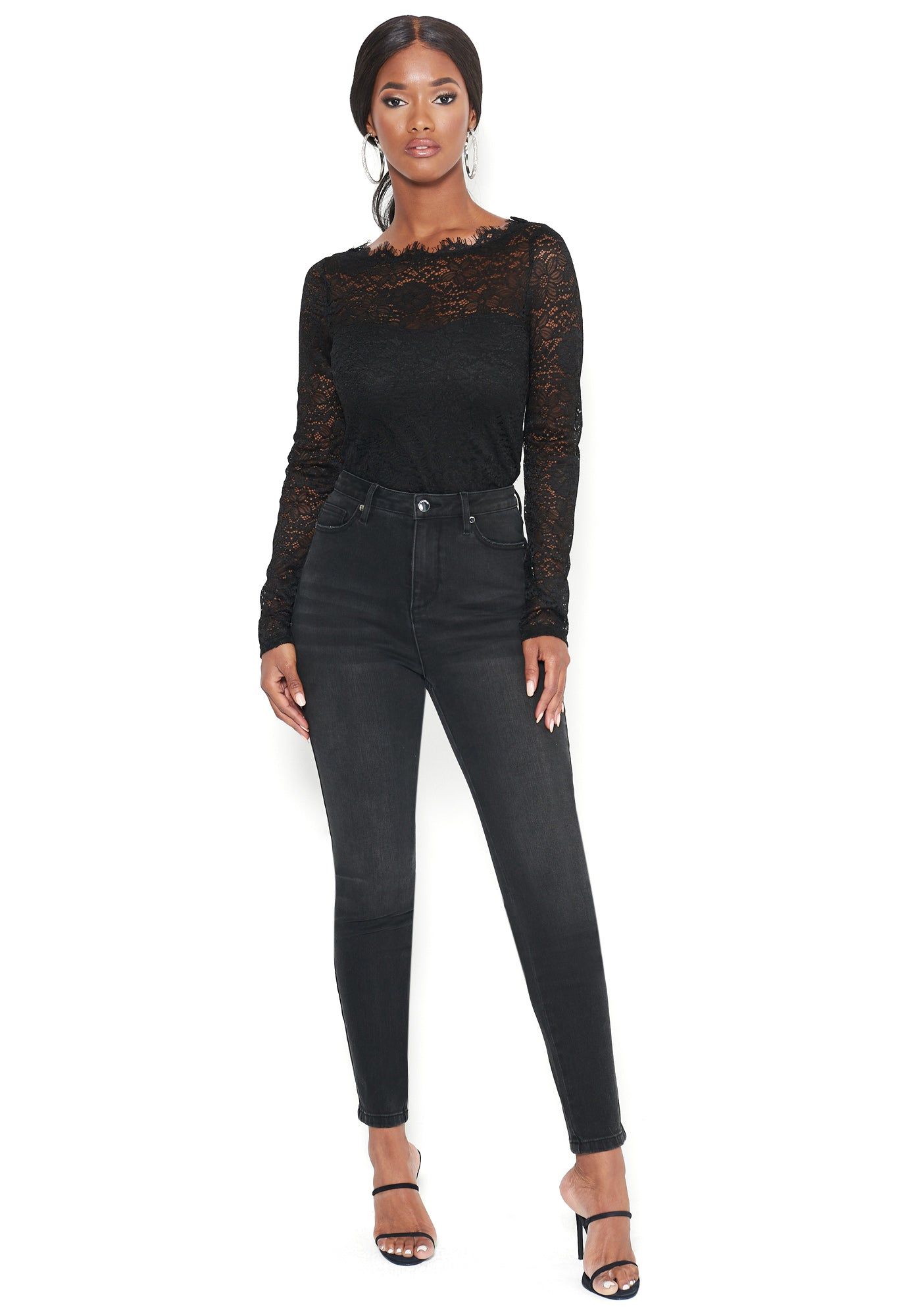 High Waist Skinny Jeans sold by Bebe product image thumbnail 2