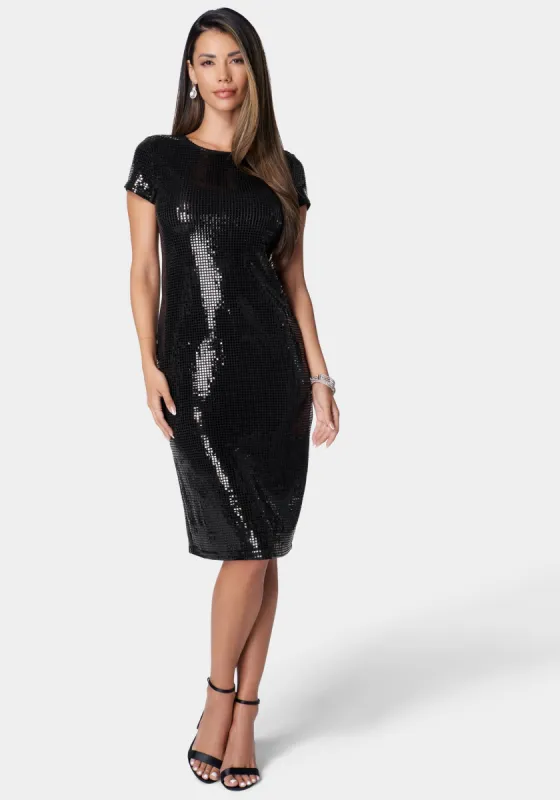 T Shirt Midi Disco Dot Dress sold by Bebe