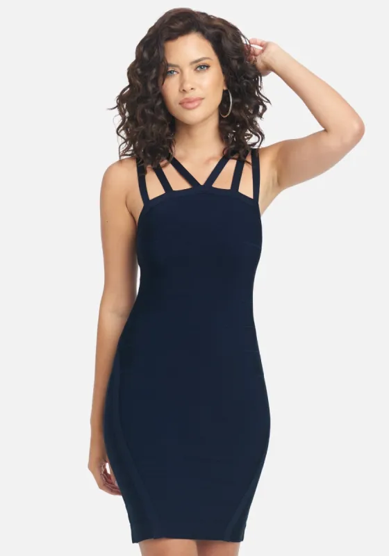 Multi Strap Bandage Dress sold by Bebe
