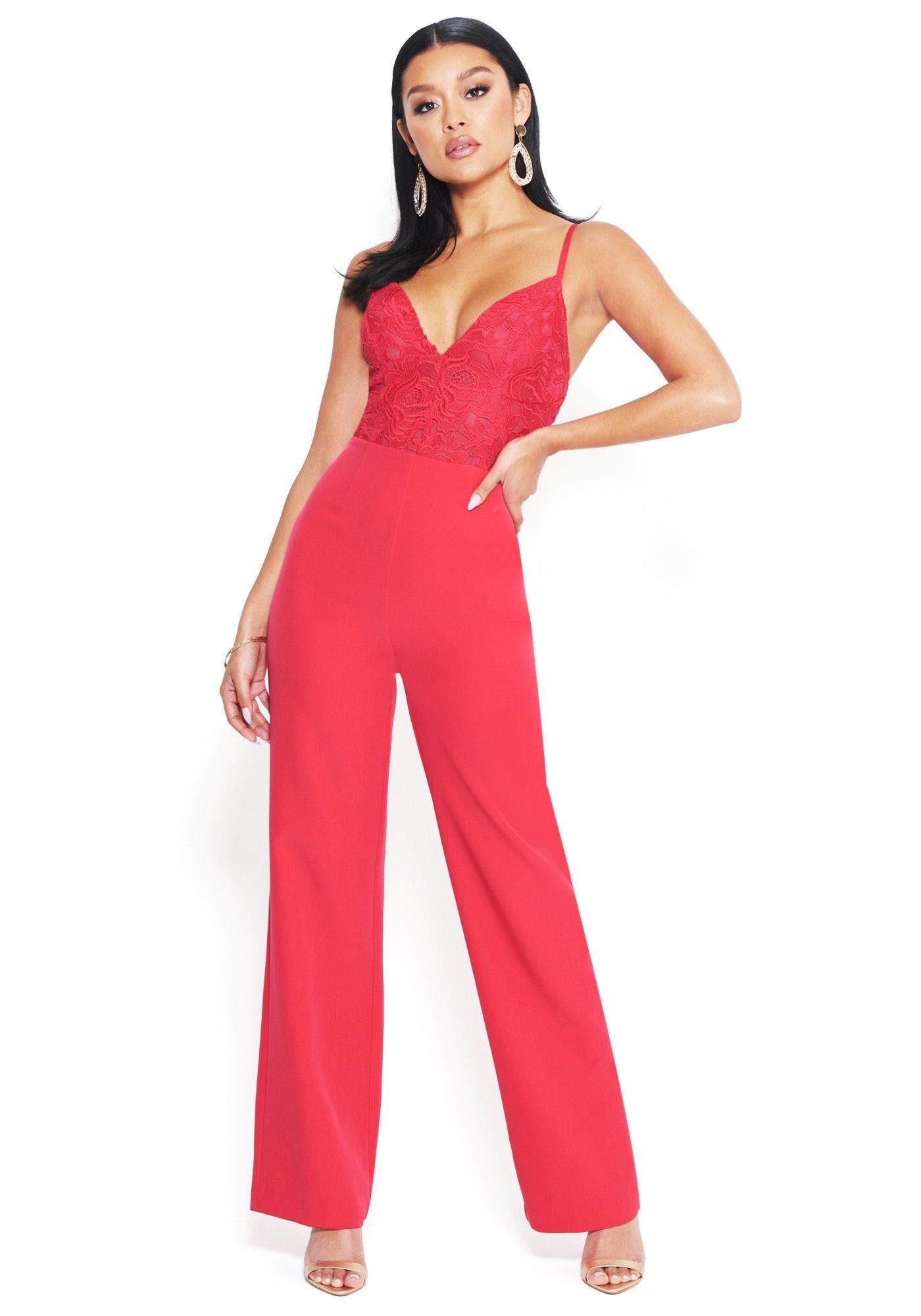 Embroidered Lace Jumpsuit sold by Bebe product image thumbnail 2
