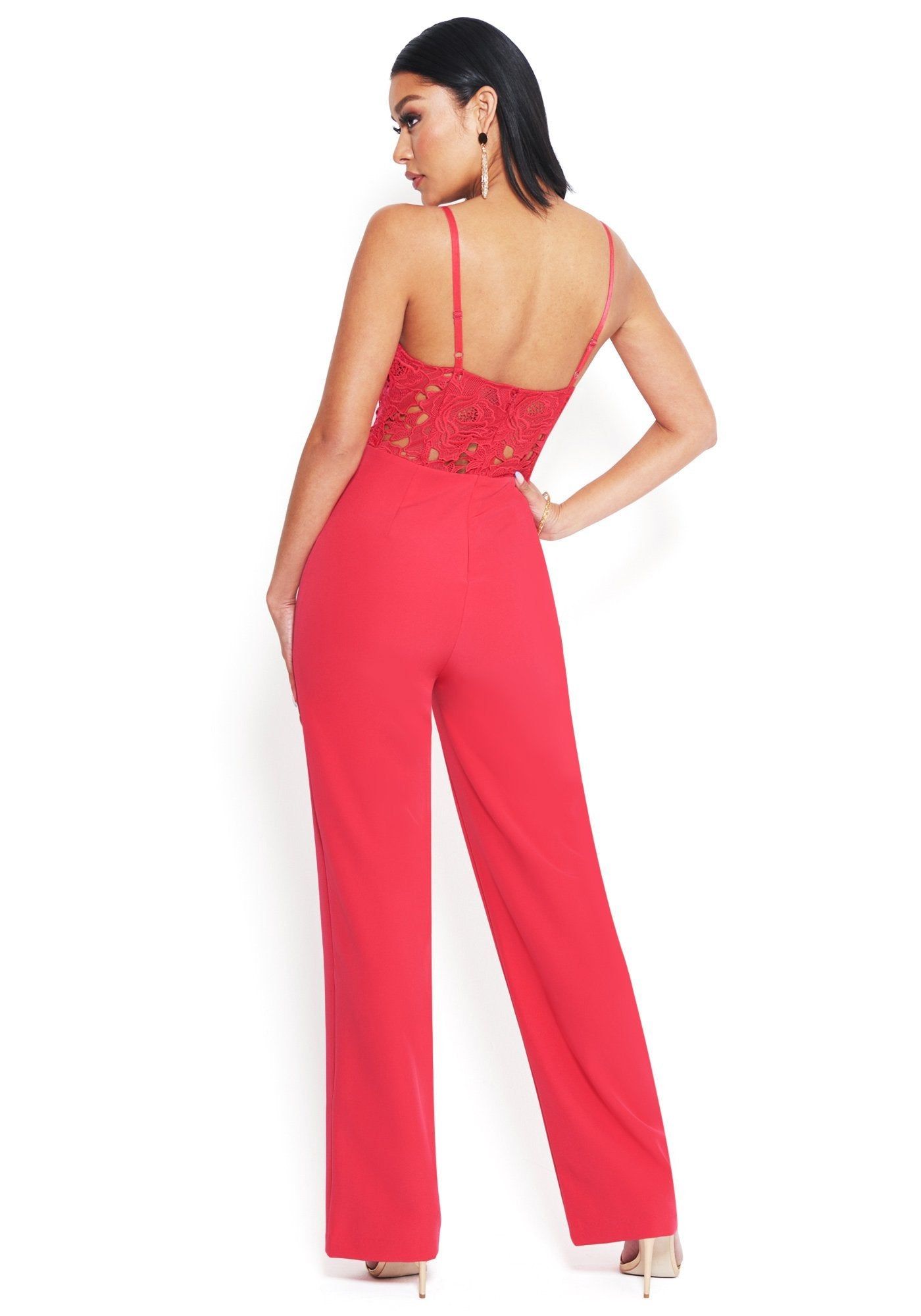 Embroidered Lace Jumpsuit sold by Bebe product image thumbnail 3