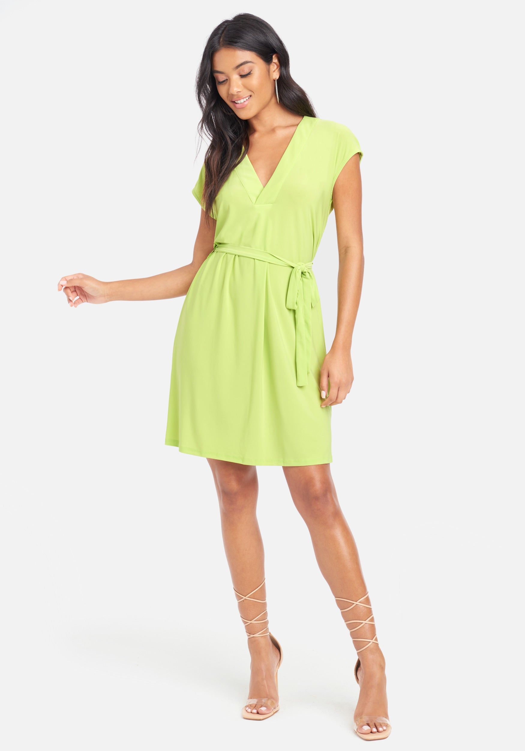 Tie Wrap Short Sleeve Dress sold by Bebe product image thumbnail 2