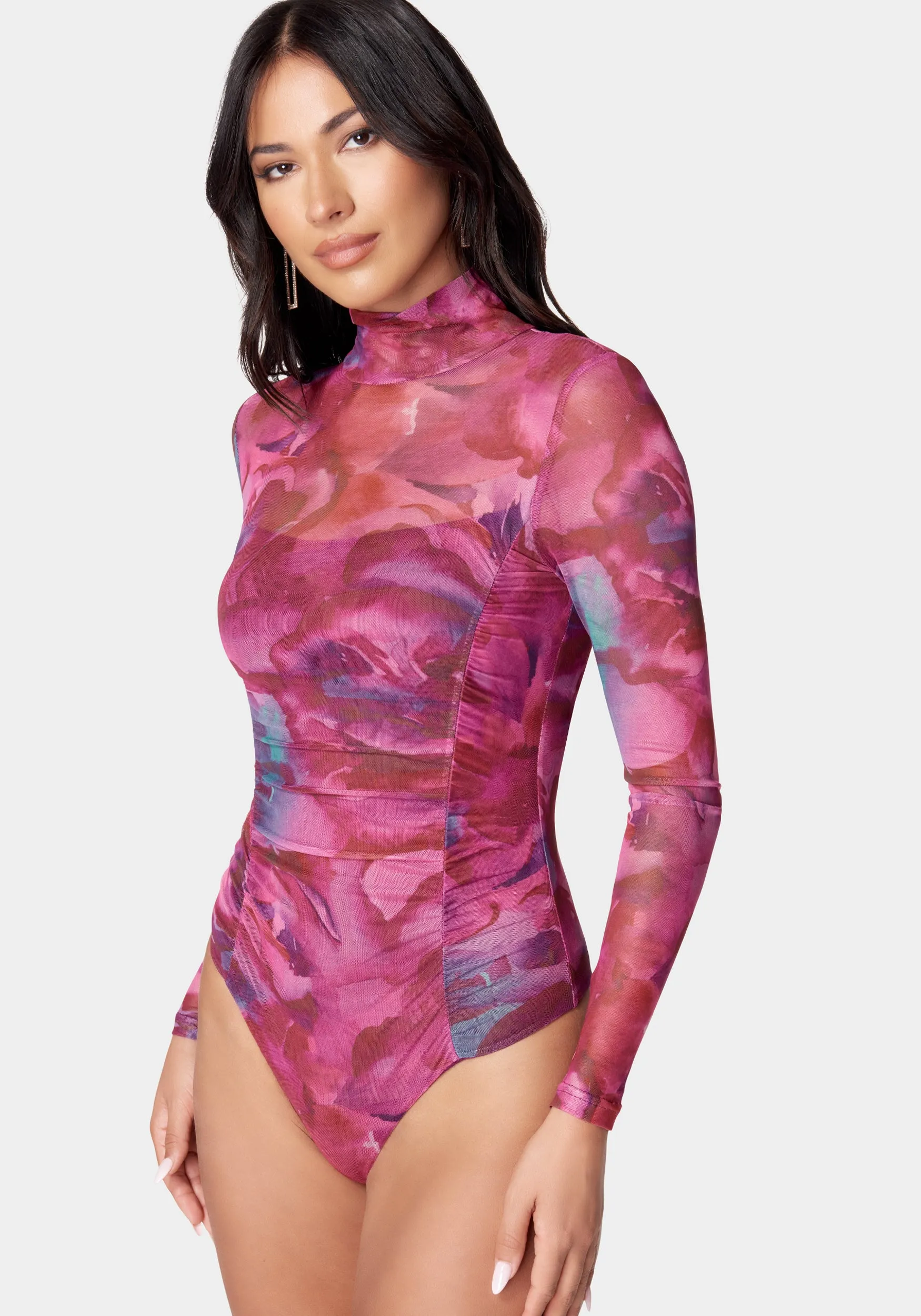 Printed Ruched Bodysuit sold by Bebe product image thumbnail 2
