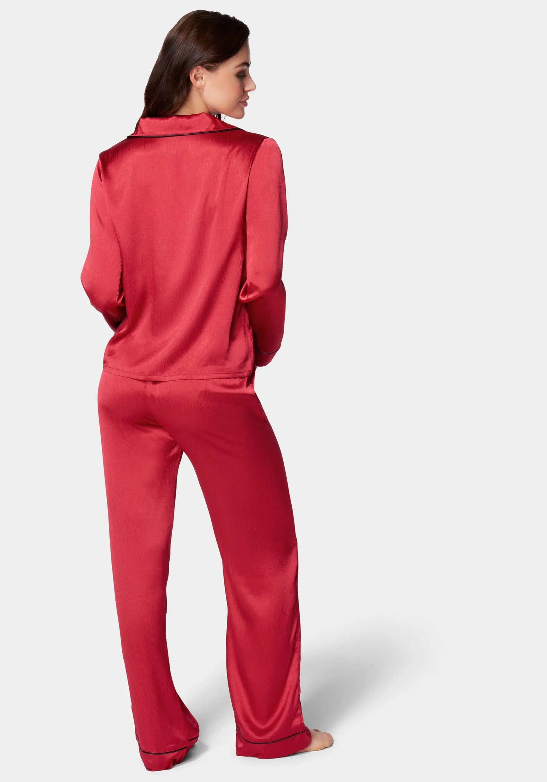 Luxury Textured Charmeuse Pajama Set sold by Bebe product image thumbnail 3