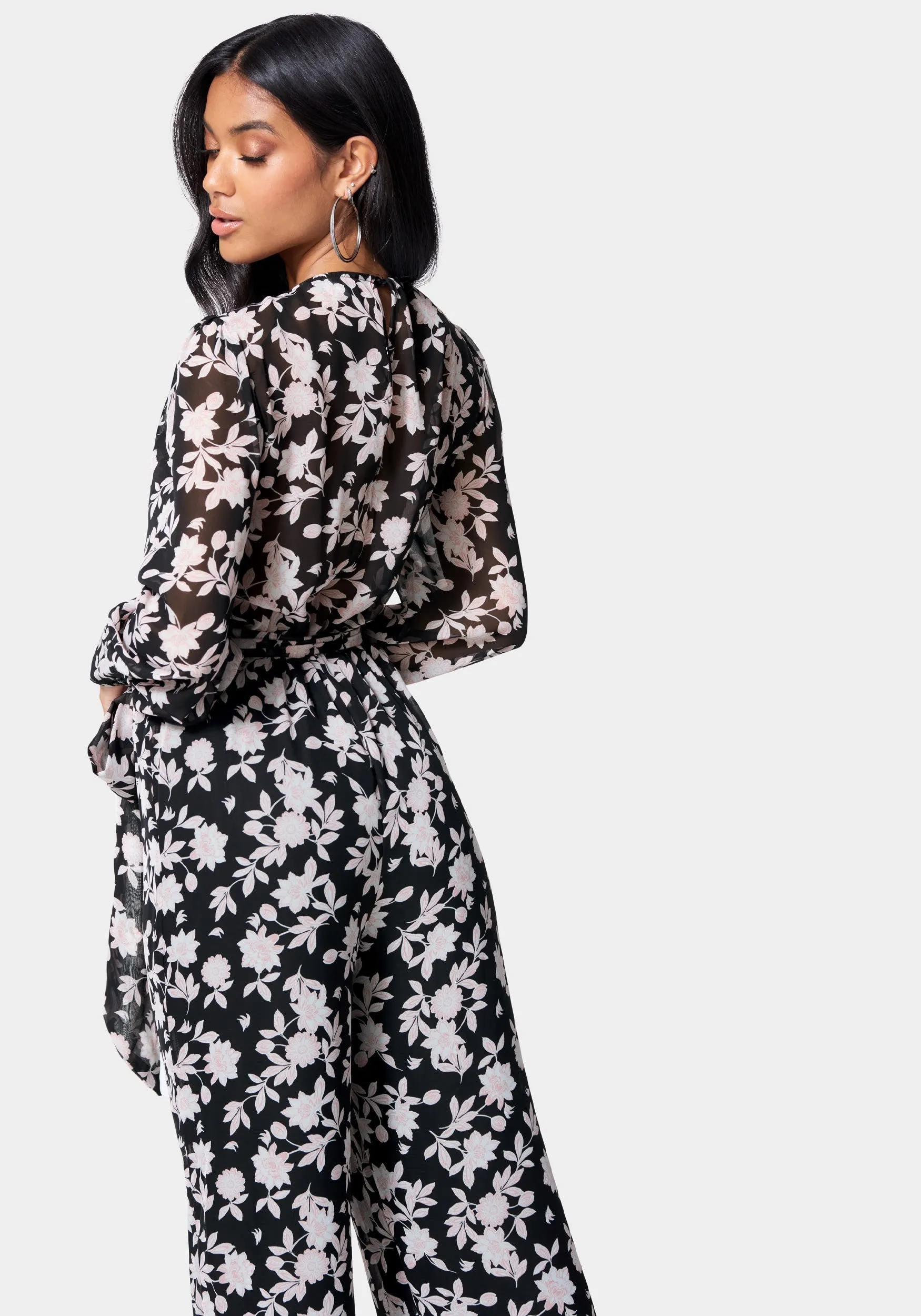 Printed Culotte Jumpsuit sold by Bebe product image thumbnail 4