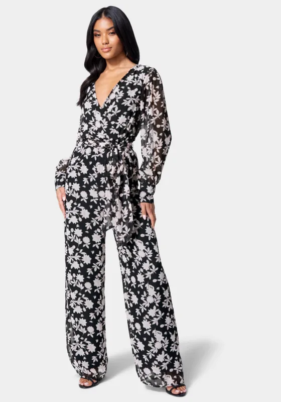 Printed Culotte Jumpsuit sold by Bebe