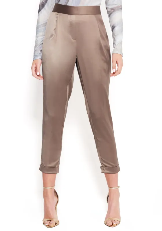 Satin Skinny Leg Pants sold by Bebe