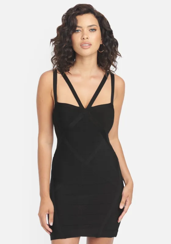 Multi Strap Bandage Dress sold by Bebe