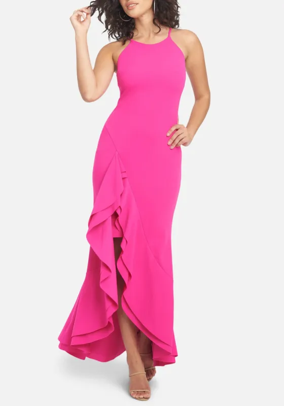 Flounce Strappy Maxi Dress sold by Bebe