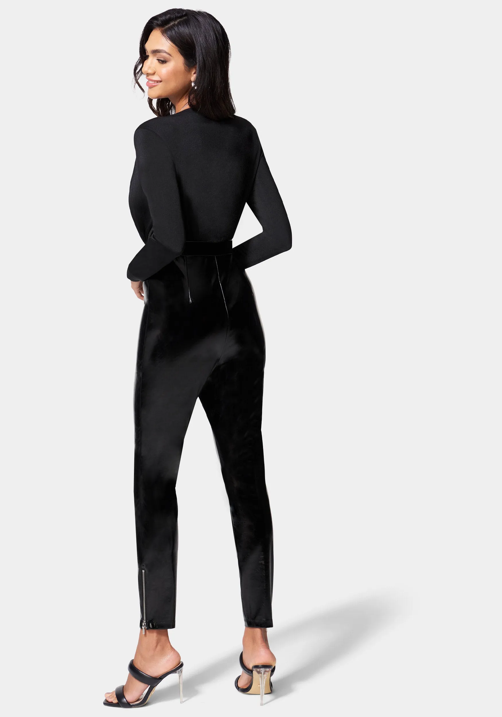Patent Pant Catsuit sold by Bebe product image thumbnail 3