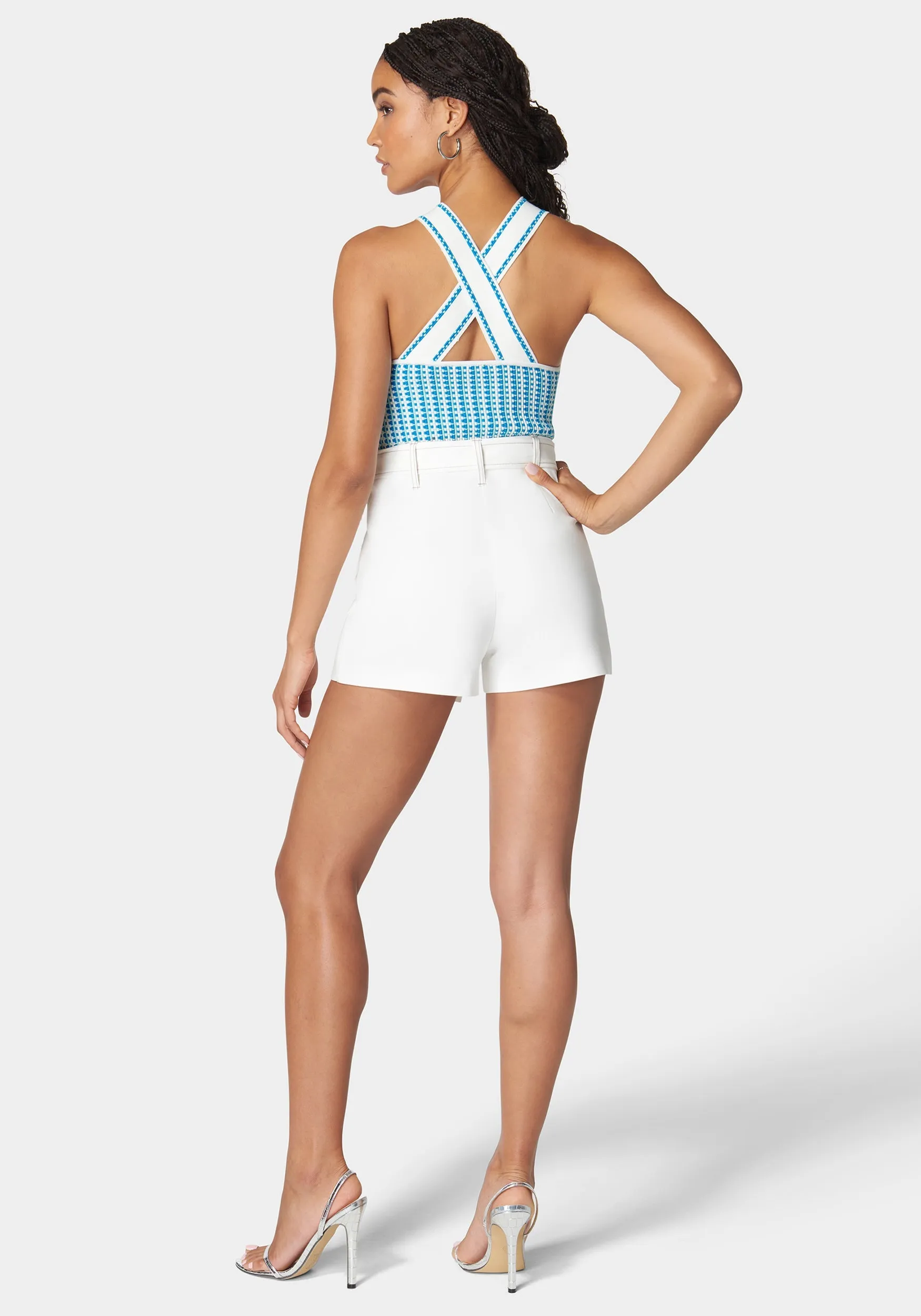 Belted Patch Pocket Mini Skort sold by Bebe product image thumbnail 3