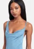 Asymmetrical Ruched Tie Hem Dress sold by Bebe