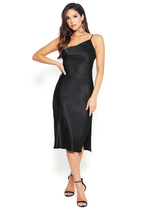 Satin Midi Slip Dress sold by Bebe