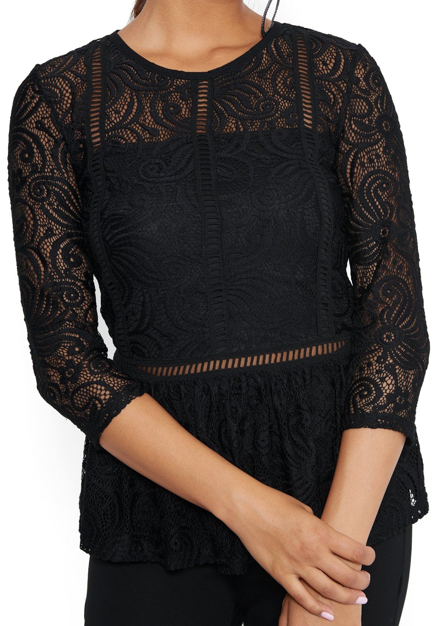 Lace Peplum Top sold by Bebe product image thumbnail 4