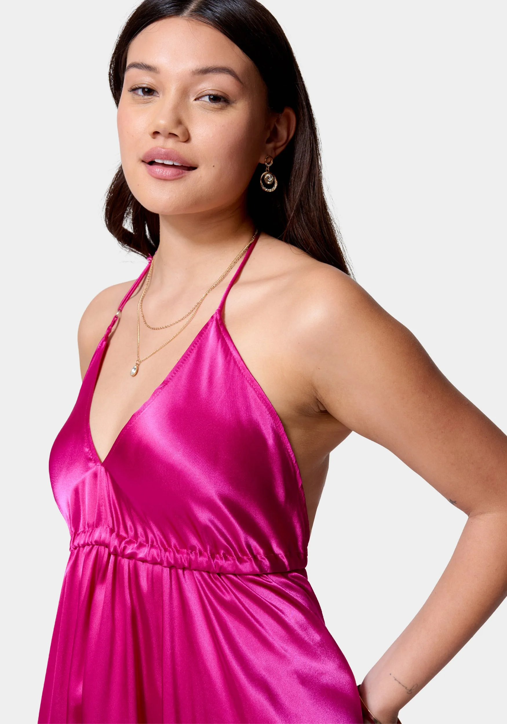 Satin Flow Dress sold by Bebe product image thumbnail 4