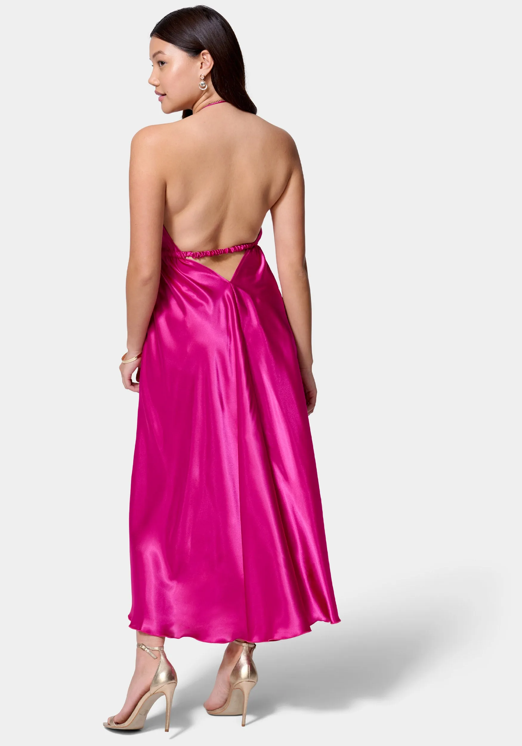 Satin Flow Dress sold by Bebe product image thumbnail 3