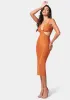 Side Cutout Lurex Knit Dress sold by Bebe