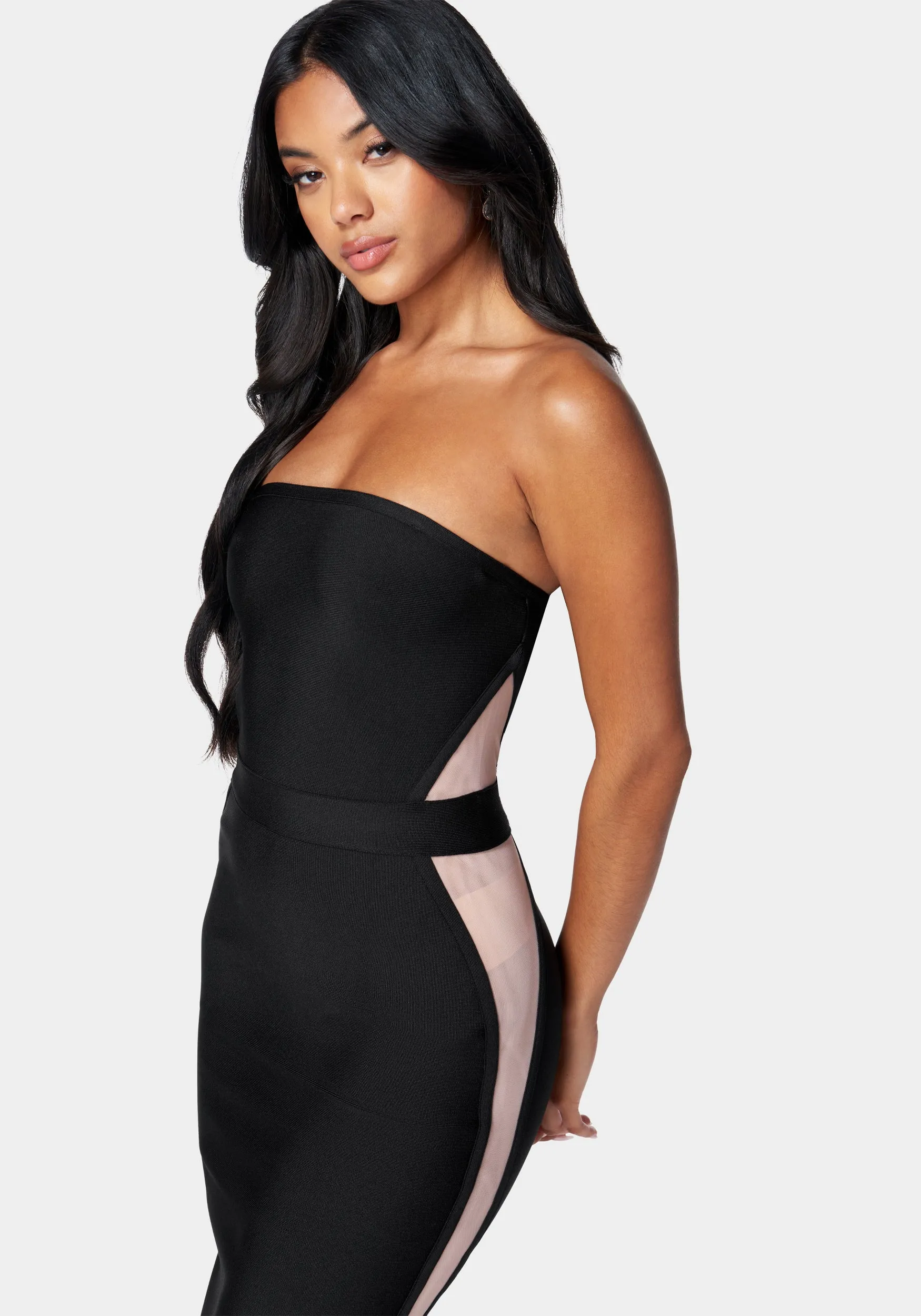 Bandage Strapless Illusion Dress sold by Bebe product image thumbnail 2