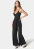 High Slit V-Neck Cami Strap Jumpsuit sold by Bebe