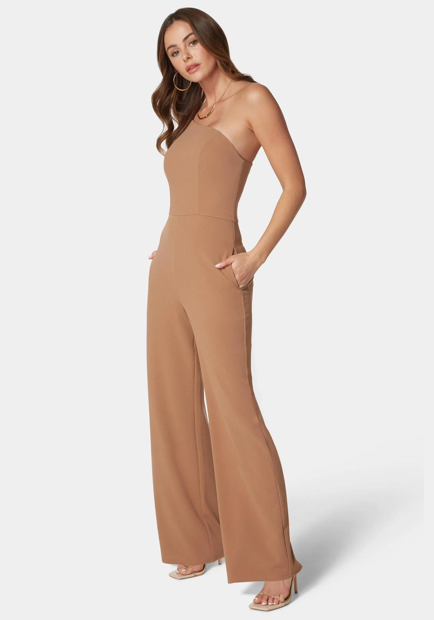 One Shoulder Core Jumpsuit sold by Bebe product image thumbnail 2