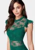 Illusion Lace Midi Dress sold by Bebe