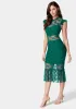 Illusion Lace Midi Dress sold by Bebe