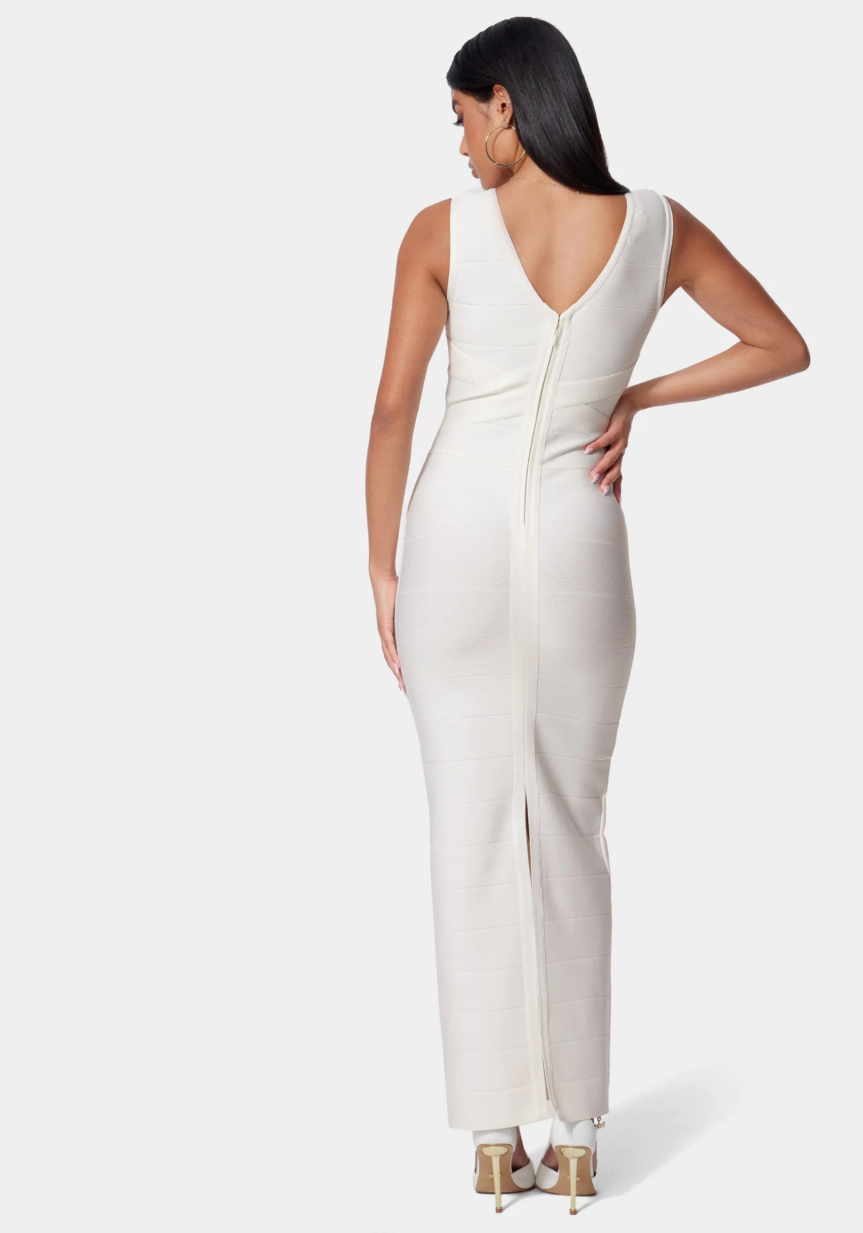 Luxe Bandage Double V Gown sold by Bebe product image thumbnail 3